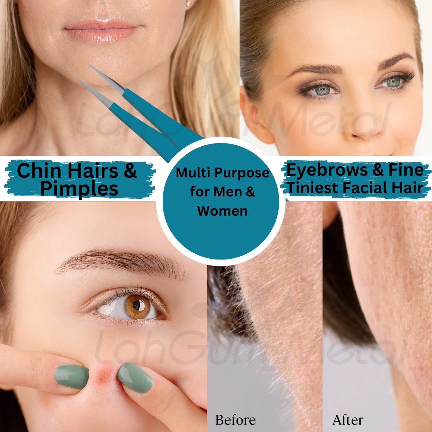 Best Pointed Tweezers for Women Facial Hair, Chin, Eyebrows Splinter - Image 4