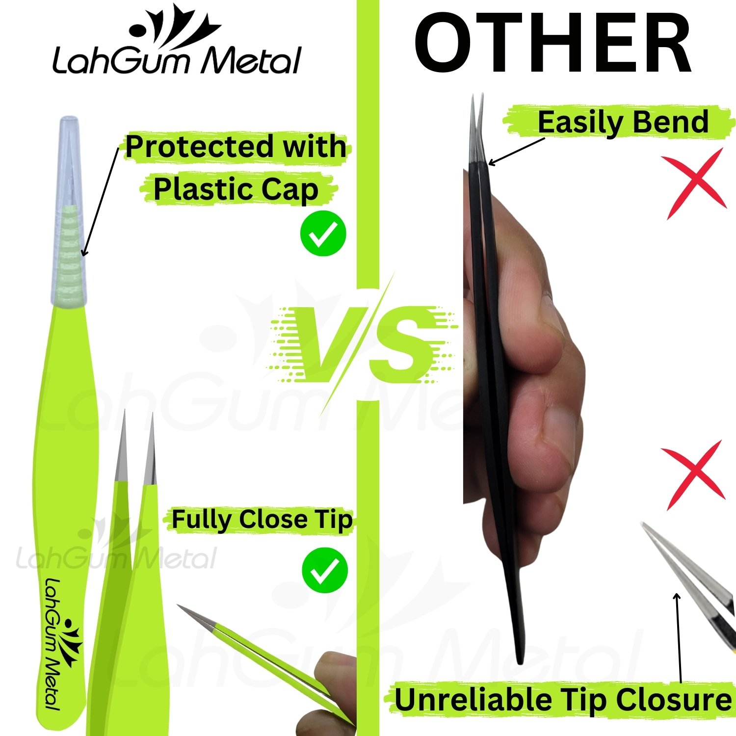Best Ingrown Hair Tweezers kit Pointed Needle Tool for Chin, Splinter - Image 3