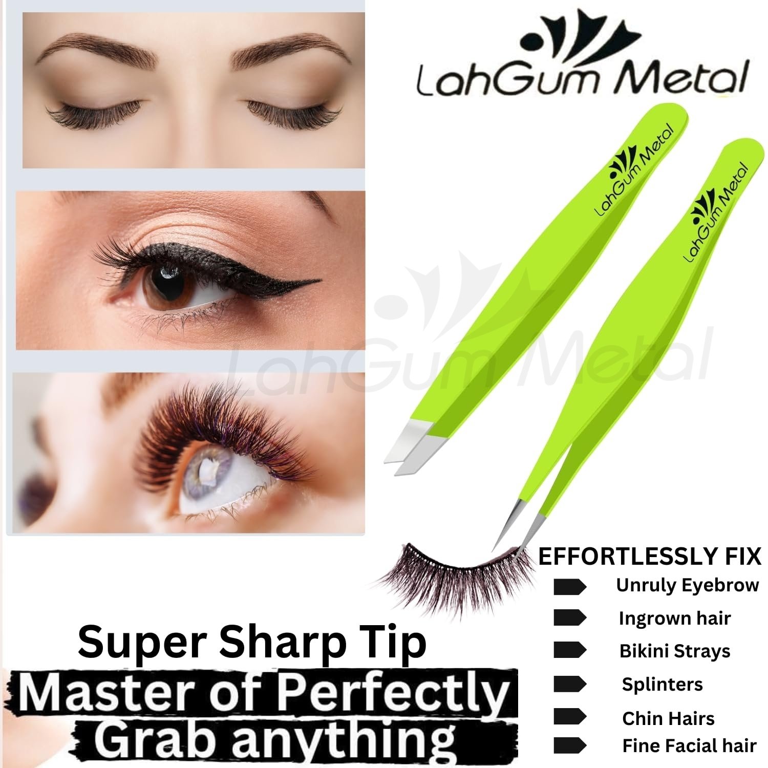 Fine Eyebrow Tweezers Slant Tip for Eyebrow, Chin Hair Splinter ,Ingrown - Image 8