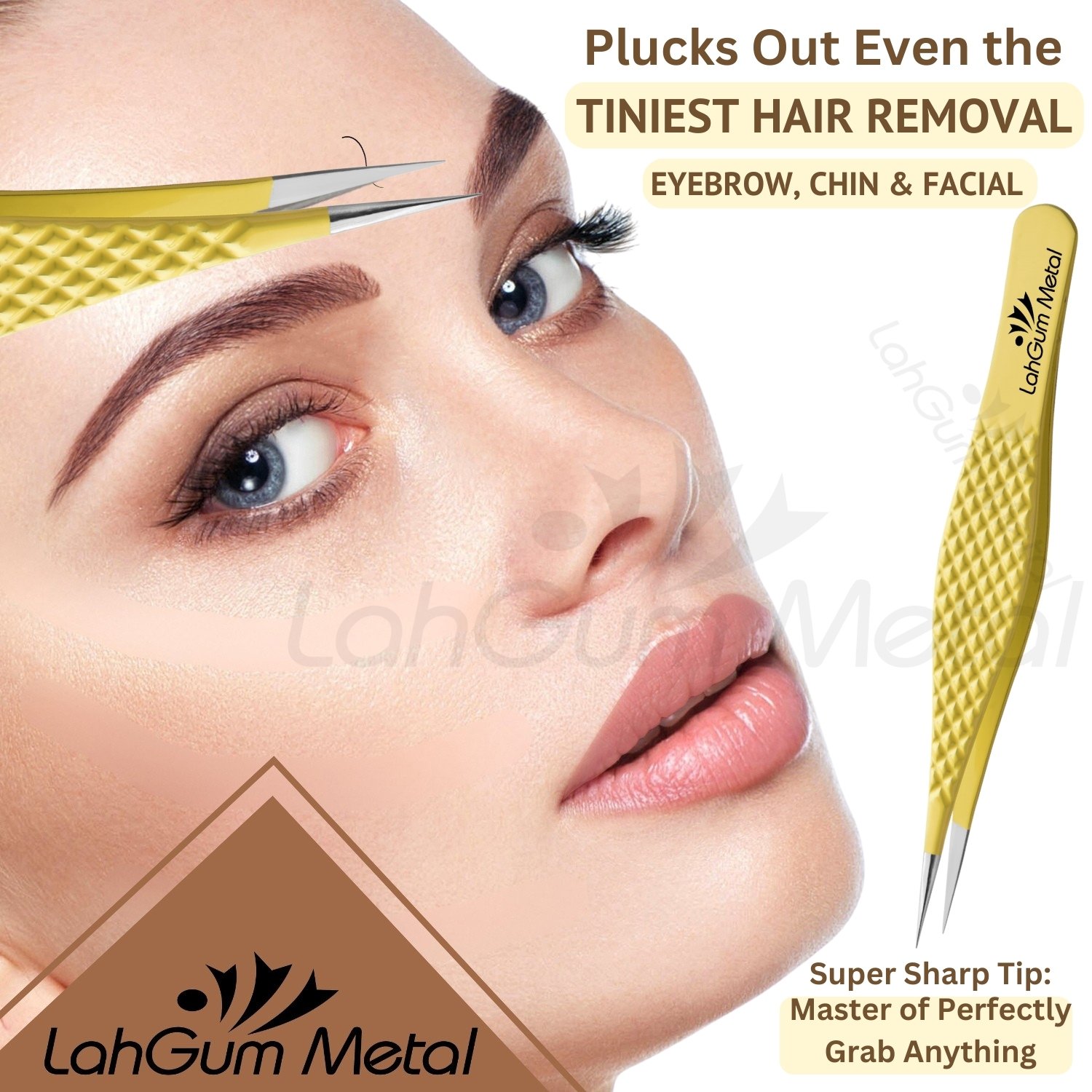 Small Needle Point Tweezers Fine Point for Ingrown, Facial Hair Splinter - Image 3