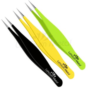 Fine Eyebrow Tweezers Pointed Tip for Ingrown Hair ,Splinter, face chin