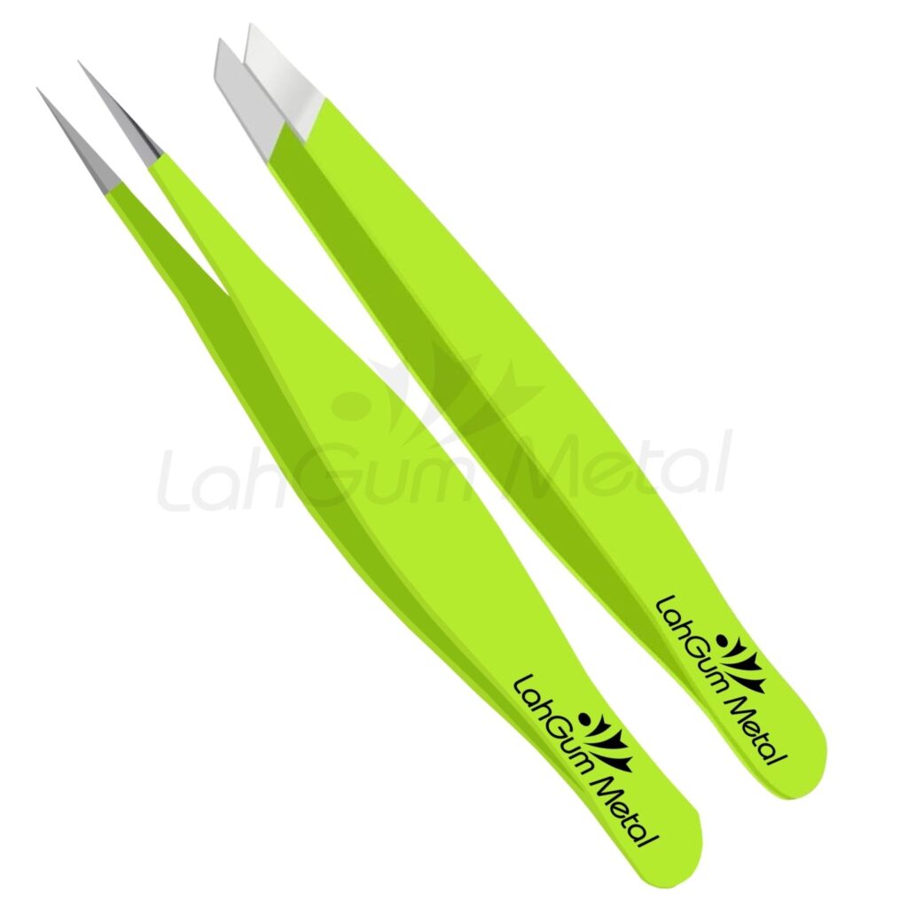 Fine Eyebrow Tweezers Slant Tip for Eyebrow, Chin Hair Splinter ,Ingrown