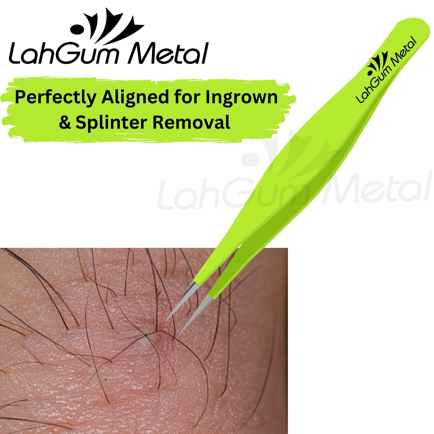 Fine Eyebrow Tweezers Slant Tip for Eyebrow, Chin Hair Splinter ,Ingrown - Image 10