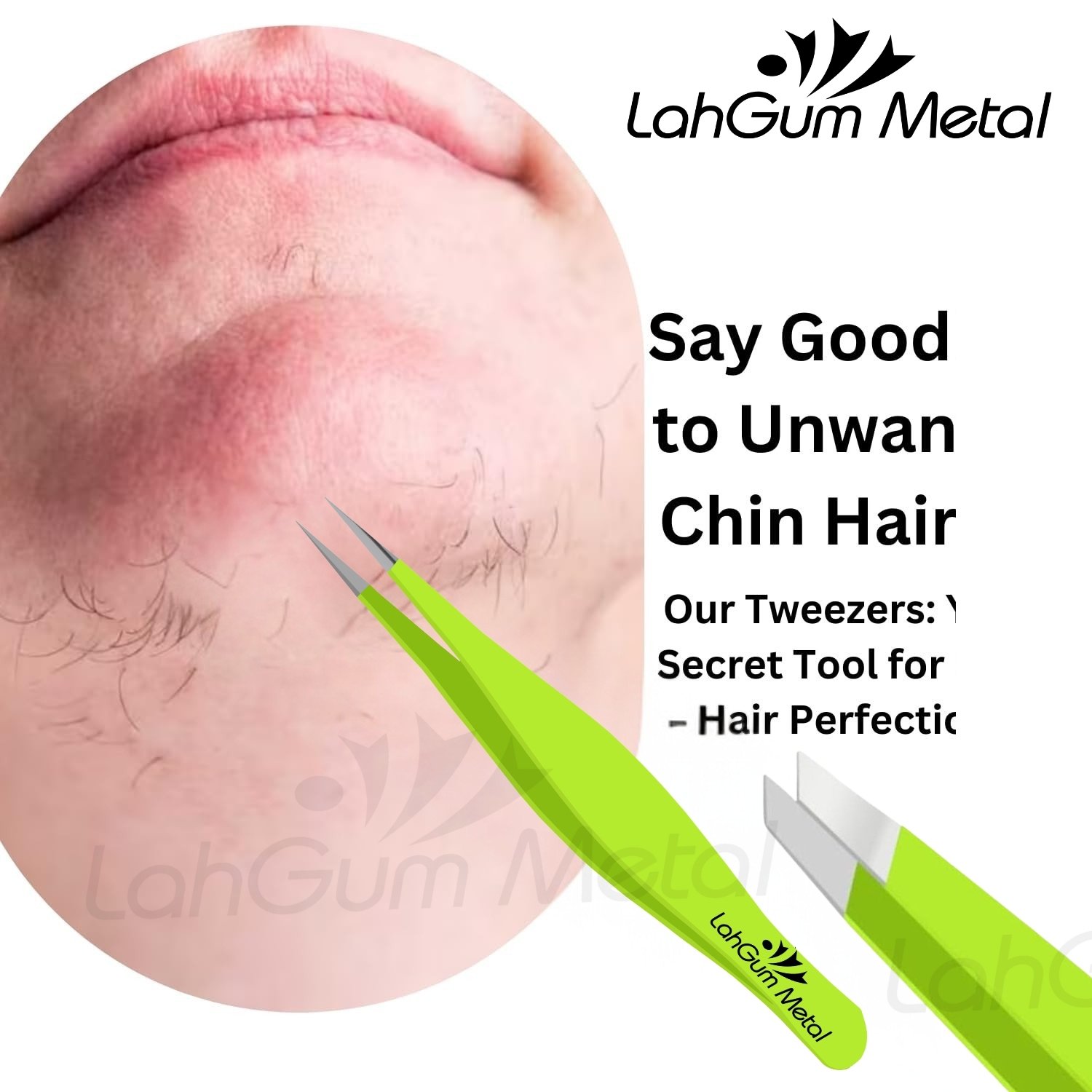 Fine Eyebrow Tweezers Slant Tip for Eyebrow, Chin Hair Splinter ,Ingrown - Image 5