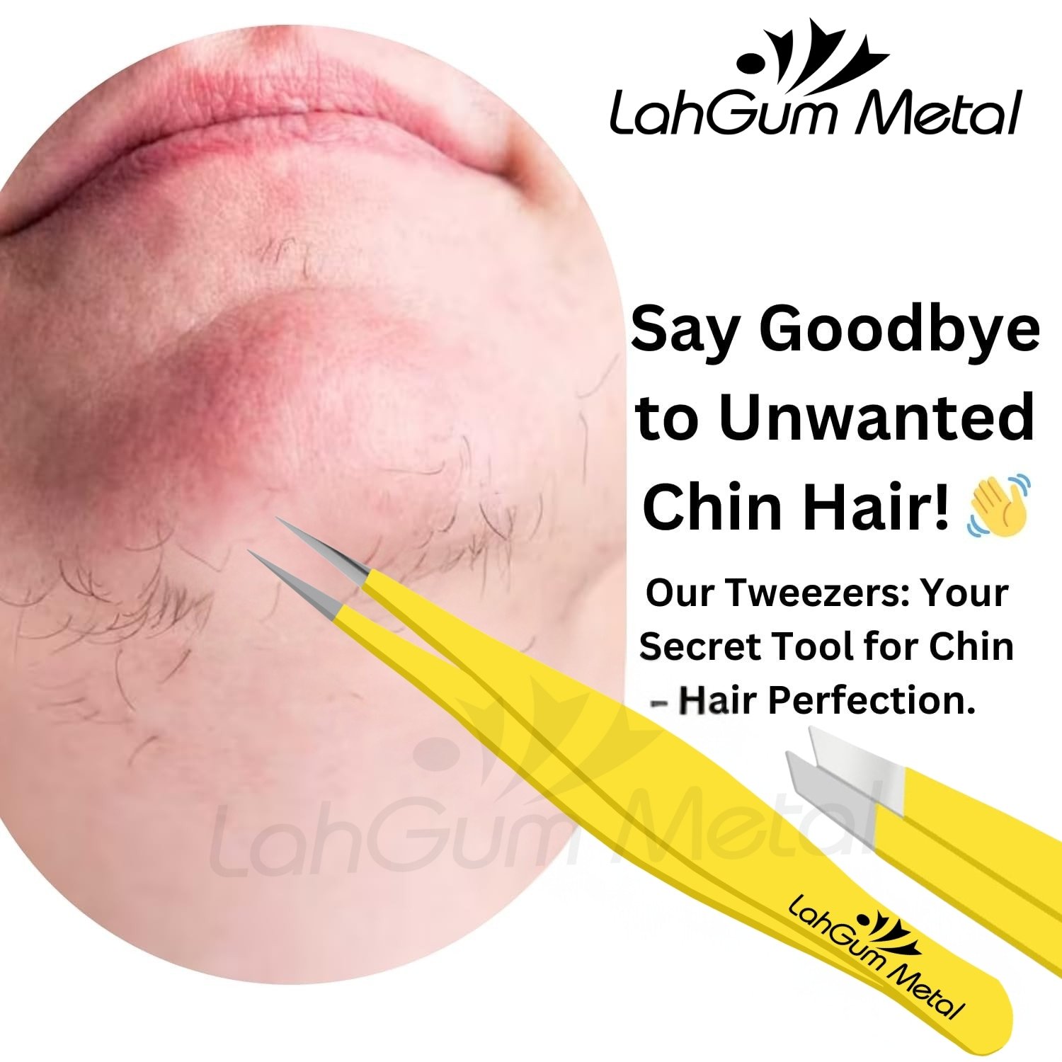 Fine Eyebrow Tweezers Pointed Tip Slant Sharp for Face Hair Removal - Image 7