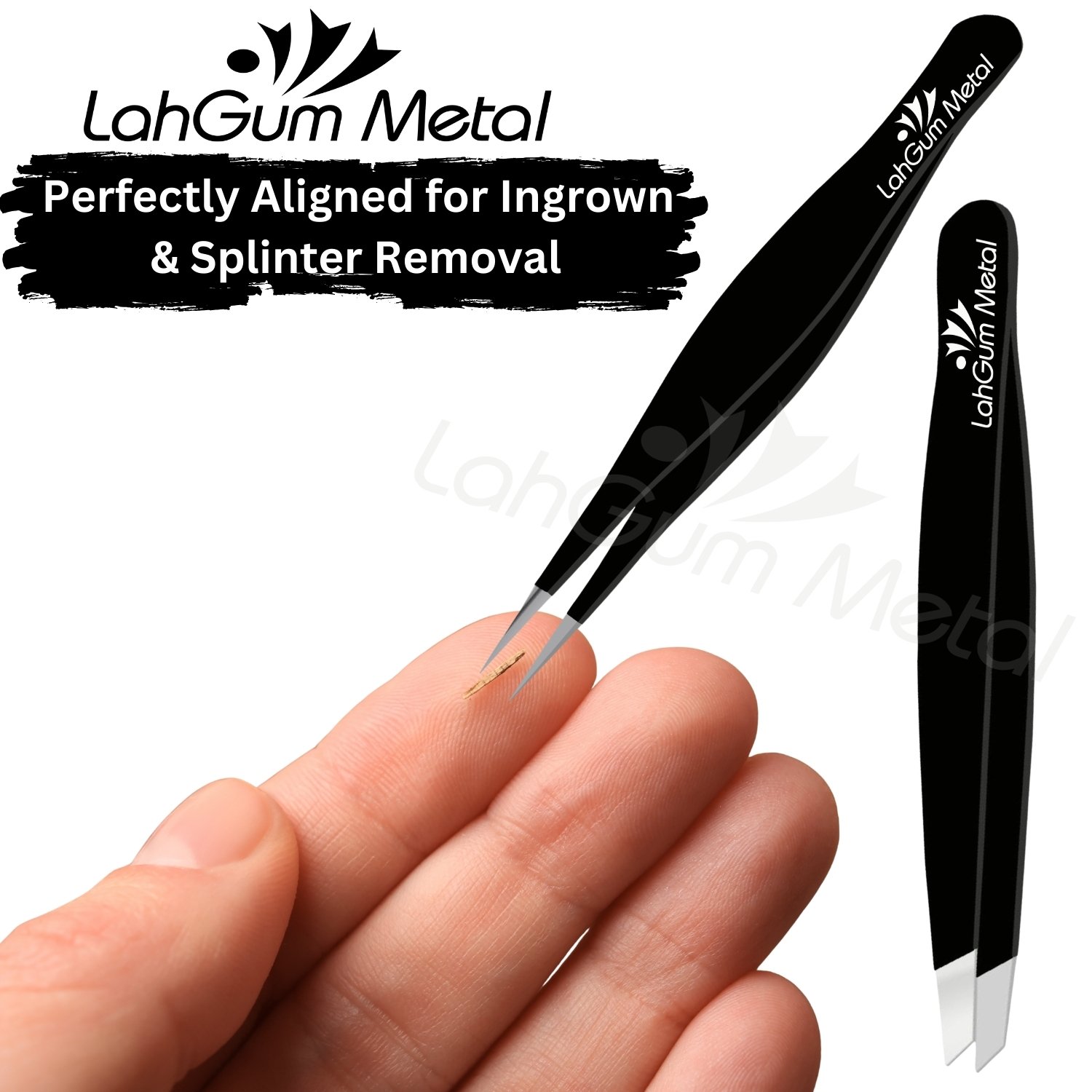 Slanted and Pointed Tweezer Set for Men & women for Eyebrow, Chin face - Image 12