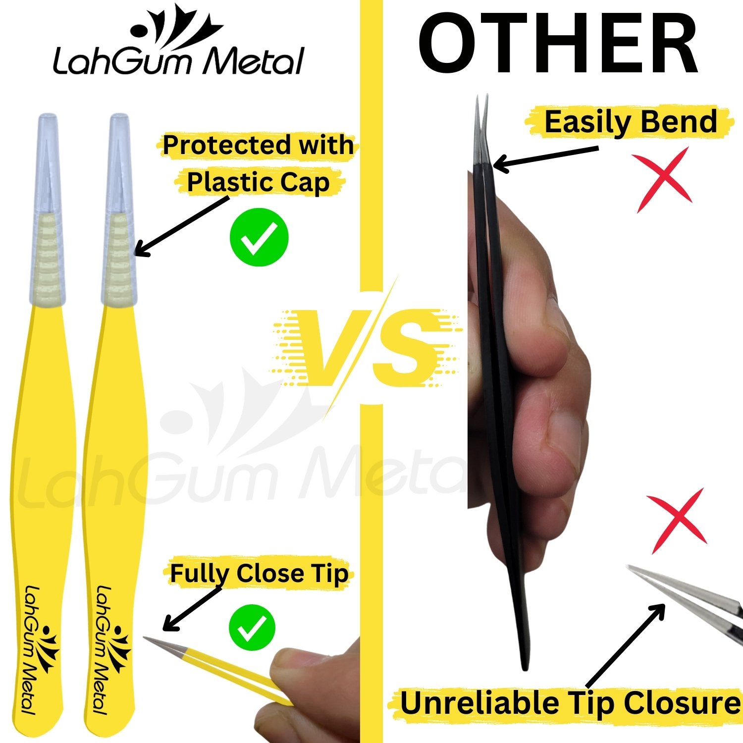 Chin Hair Tweezers for Men & Women for Facial Hair , Splinter, ingrown - Image 3