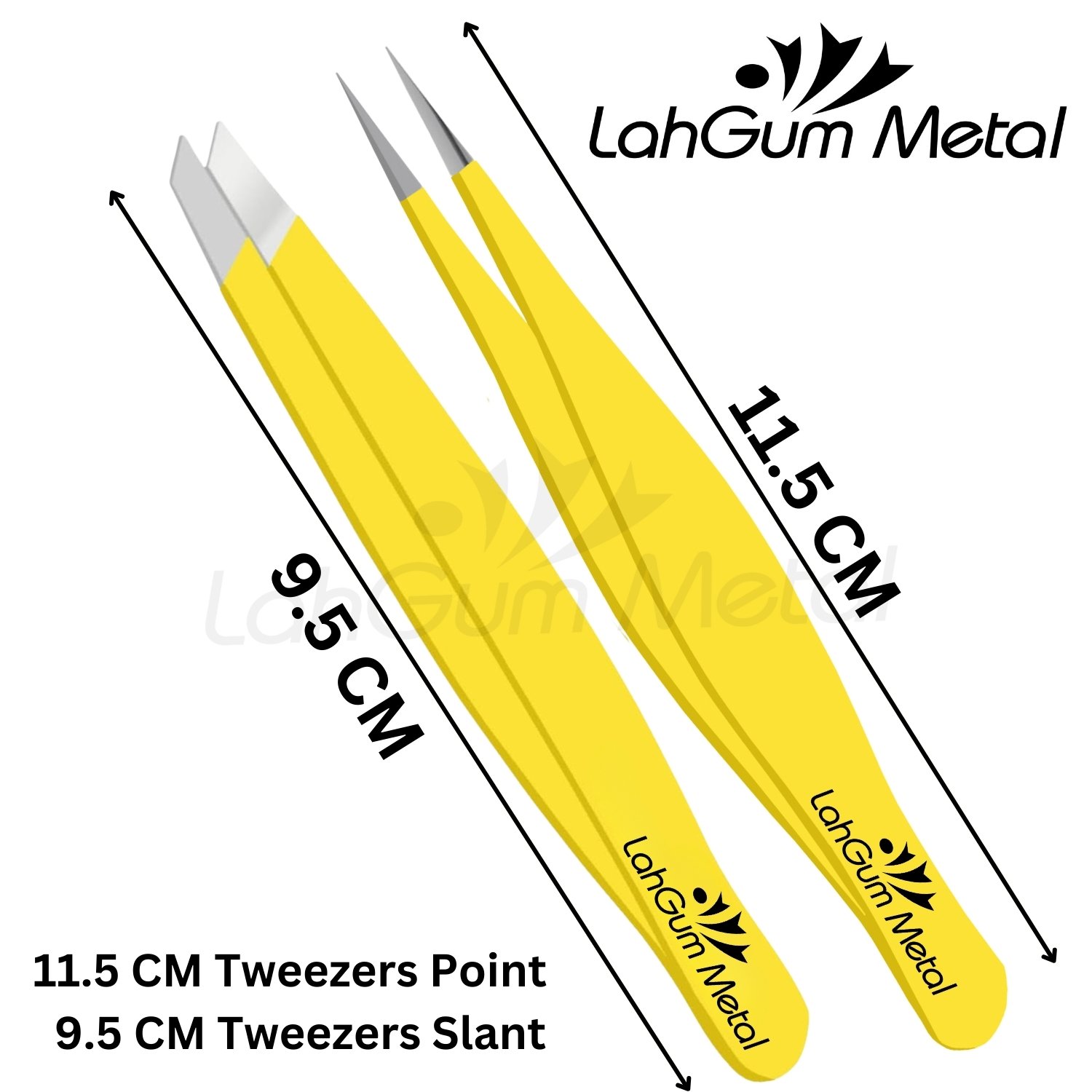 Fine Eyebrow Tweezers Pointed Tip Slant Sharp for Face Hair Removal - Image 2