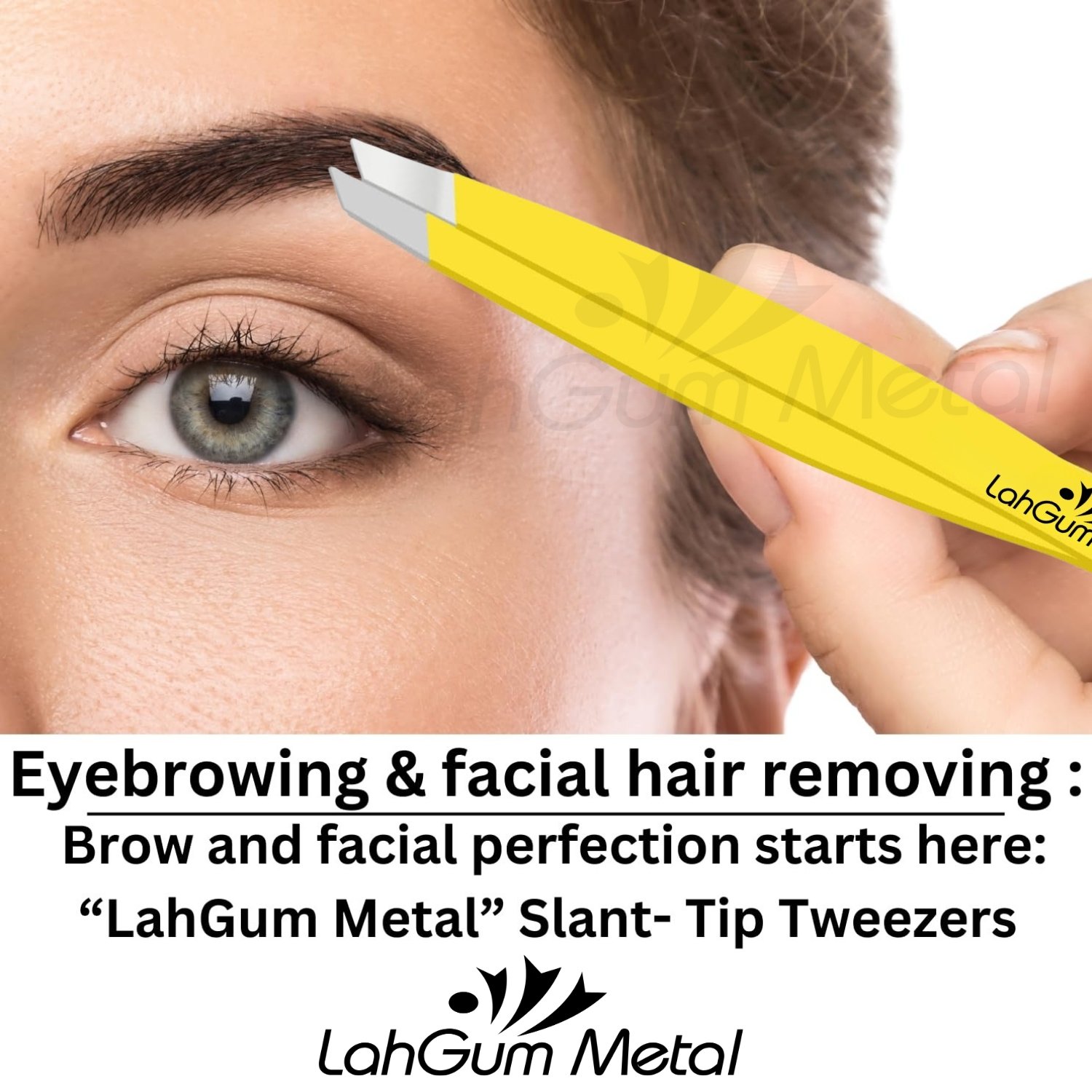 Fine Eyebrow Tweezers Pointed Tip Slant Sharp for Face Hair Removal - Image 9