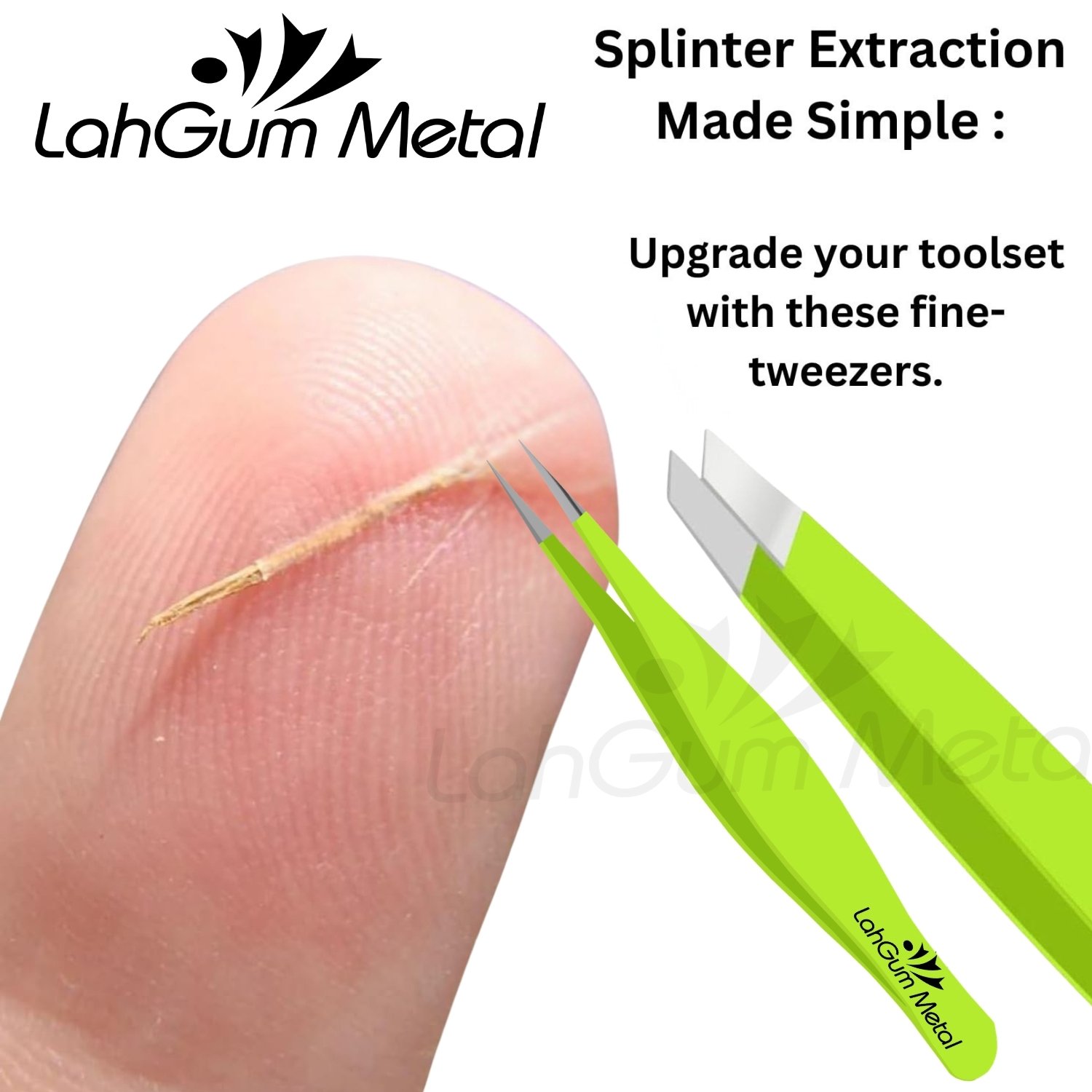 Fine Eyebrow Tweezers Slant Tip for Eyebrow, Chin Hair Splinter ,Ingrown - Image 13