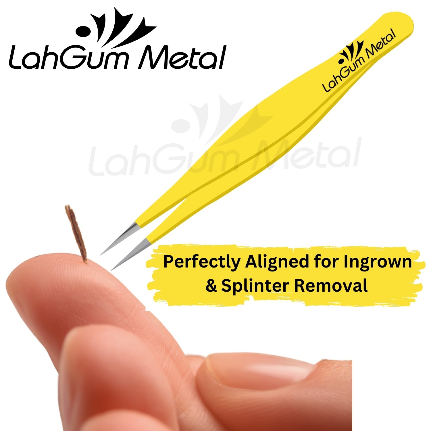 Fine Eyebrow Tweezers Pointed Tip Slant Sharp for Face Hair Removal - Image 12